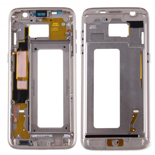 iPartsAcheter pour Samsung Galaxy S7 Edge / G935 Boîtier Avant Cadre LCD Cadre Lunette (Or) SI073J783-36
