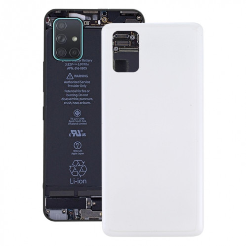 Pour le couvercle arrière de la batterie Samsung Galaxy M51 (blanc) SH96WL1999-36