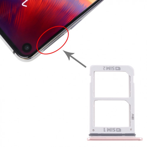 Pour Samsung Galaxy A8s / Galaxy A9 Pro 2019 Plateau de carte SIM + Plateau de carte SIM (Rose) SH995F1141-34