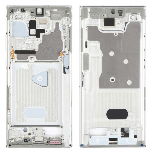 Pour Samsung Galaxy Note20 Ultra SM-N985F Plaque de cadre intermédiaire avec pièces (argent) SH185S597-36