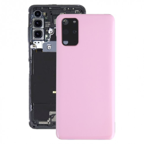 Coque arrière de batterie pour Samsung Galaxy S20+ avec cache d'objectif d'appareil photo (rose) SH80FL1704-36