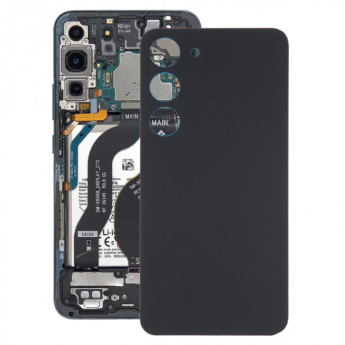Pour Samsung Galaxy S23 SM-S911B Couvercle arrière de batterie en verre OEM (noir) SH38BL251-36