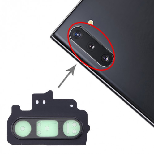 Pour Galaxy Note 10 10 pièces Couvercle d'objectif d'appareil photo (Noir) SH612B1899-35