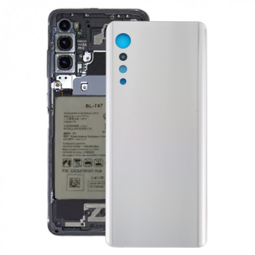 Cache Batterie pour LG Velvet LMG910EMW LM-G910EMW / Velvet 5G LM-G900N LM-G900EM (Argent) SH80SL228-36