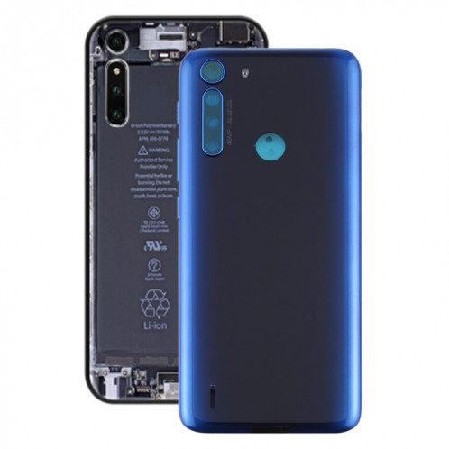 Cache arrière de la batterie pour Motorola One Fusion (bleu) SH736L1712-36