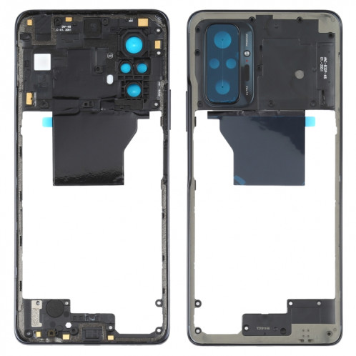 Plaque de lunette de cadre moyen pour Xiaomi Redmi Note 10 Pro Max / RedMI Note 10 PRO / REDMI NOTE 10 PRO (Inde) M2101K6P M2101K6G M2101K6I (Noir) SH194B34-37