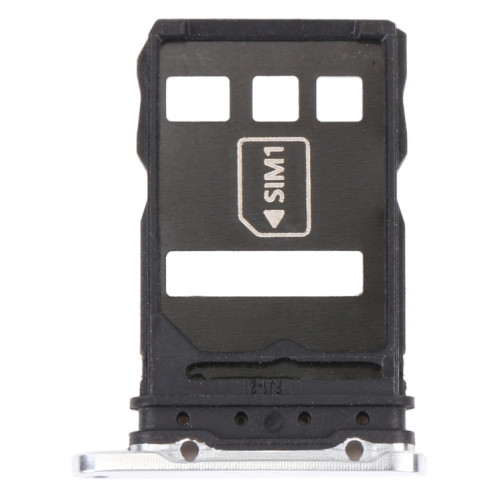 Plateau de carte SIM + Bac de carte NM pour Huawei P40 Pro (Argent) SH236S645-34