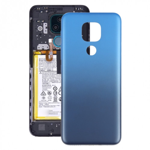 Couverture arrière de la batterie pour Motorola Moto E7 Plus XT2081-1 (Bleu) SH781L1119-37