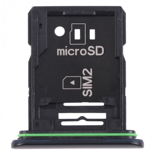 Plateau de carte SIM original + plateau de carte SIM / plateau de carte micro SD pour Sony Xperia 10 III (Noir) SH212B632-34