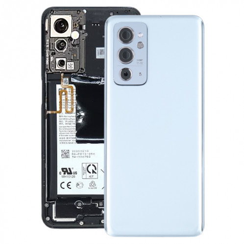 Pour OnePlus 9RT 5G MT2110 MT2111 Couvercle arrière de batterie en verre d'origine avec objectif d'appareil photo (Nano Silver) SH54SL1410-37