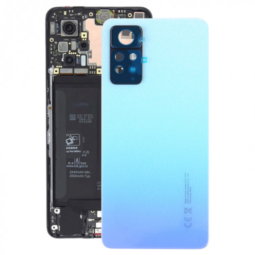 Coque arrière de batterie d'origine pour Xiaomi Redmi Note 11 Pro 4G 2201116TG 2201116TI (Bleu) SH46LL531-36