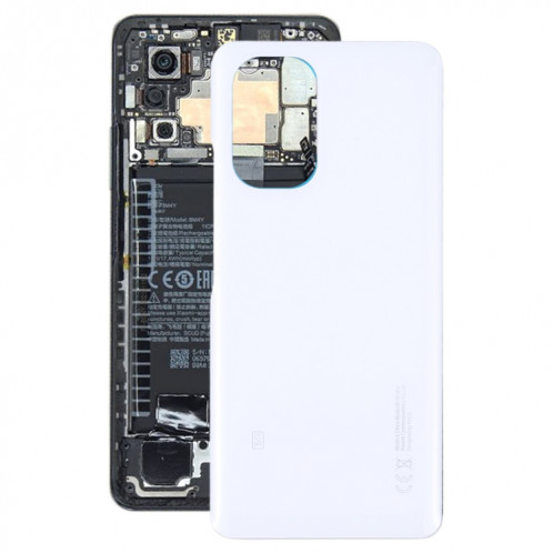 Couvercle arrière de la batterie en verre pour Xiaomi Poco F3 (Blanc) SH49WL1828-36