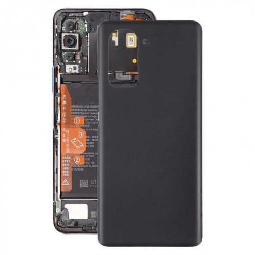 Pour Huawei Nova 10 Pro Couvercle arrière de batterie en verre OEM (noir) SH80BL69-36