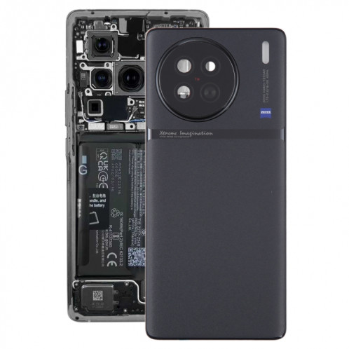 Pour vivo X90 couvercle arrière de batterie d'origine avec couvercle d'objectif d'appareil photo (bleu) SH51BL942-36