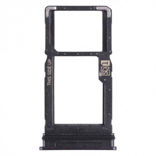 Pour Motorola One 5G Ace plateau de carte SIM + plateau de carte Micro SD (noir) SH822B569-34
