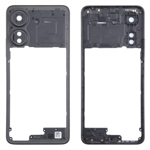 Pour Xiaomi Redmi 13C, plaque de cadre central d'origine (noir) SH424B453-36