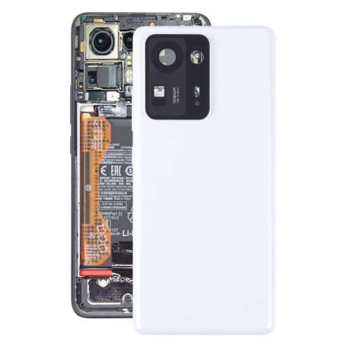 Pour Xiaomi Mi Mix 4 Couvercle arrière de la batterie d'origine (blanc) SH64WL1335-37