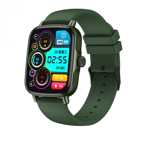 AW18 1.69Inch Smart Watch Smart Smart Watch, Support Appel Bluetooth / Surveillance de la fréquence cardiaque (Vert) SH601F1469-38