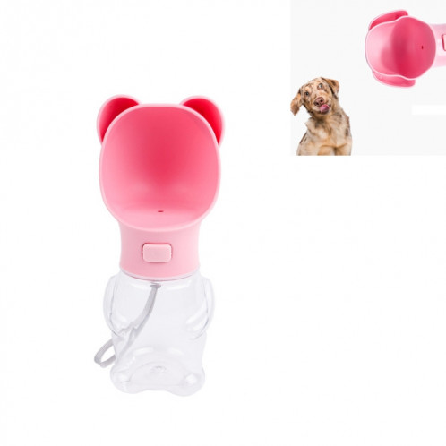 Distributeur d'eau portable extérieur pour chat et chien Fontaine à boire portable, style: petit chien (rose) SH401B1060-35