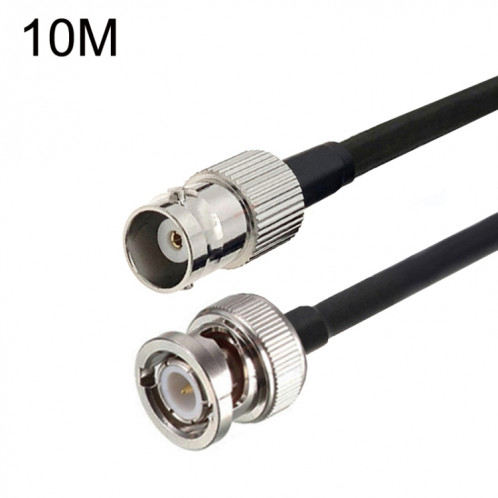 Câble adaptateur coaxial BNC femelle vers BNC mâle RG58, longueur du câble : 10 m. SH2106909-34
