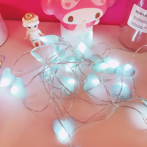 LED Fairy Lights Love Heart Lantern Navidad String Lights Éclairage de vacances Chambre Home Decoracion 3m 20LEDs (Bleu) SH402B620-37