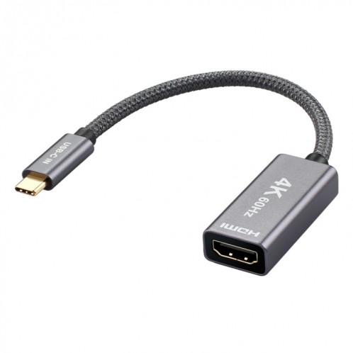 Câble ULT-unite USB3.1 Type-C / USB-C vers HDMI 4K HD avec câble de conversion d'écran, couleur: gris argenté SH05011933-36