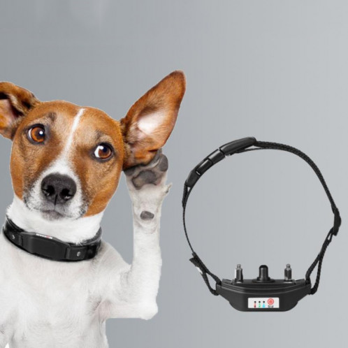 Collier de dressage pour chien avec dispositif anti-aboiement intelligent, style : vibration + son (noir) SH802A526-36