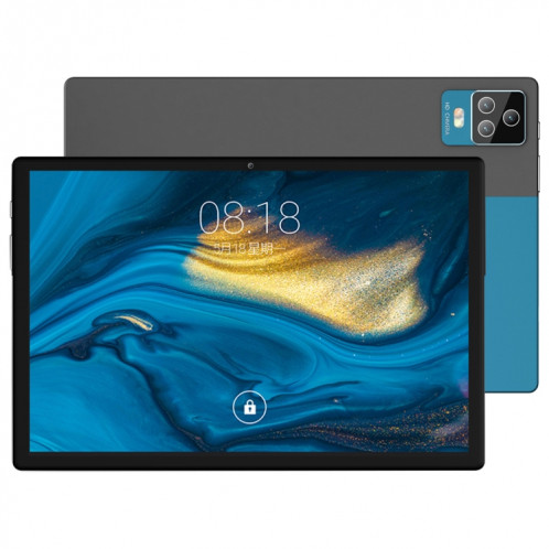 Tablette PC BDF P70 4G LTE, 10,1 pouces, 8 Go + 128 Go, Android 12.0 MTK6762 Octa Core, prise en charge double SIM et Bluetooth et WiFi, prise UE (bleu) SB966L1808-312