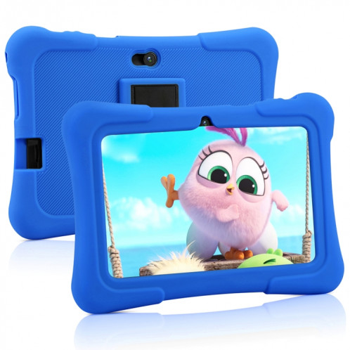 Pritom K7 Kids Education Tablet PC, 7,0 pouces, 1 Go + 16 Go, Android 10 Allwinner A50 Quad Core CPU, support 2.4G WiFi / Bluetooth / Dual Camera, version globale avec Google Play (Blue) SP870L1370-37