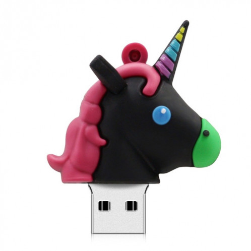 MicroDrive 4 Go USB 2.0 Creative Unicorn Shape U Disk (Noir) SM827B22-38
