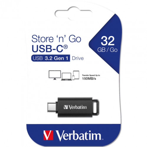 Verbatim Retractable 32GB USB 3.2 Gen 1 USB-C 776463-36
