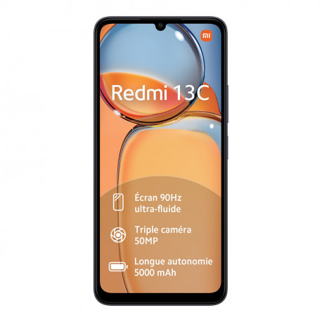 Xiaomi Redmi 13C NFC (Double Sim 6.74'' 128 Go, 4 Go RAM) Noir XR13CN-4/128_BLK-31