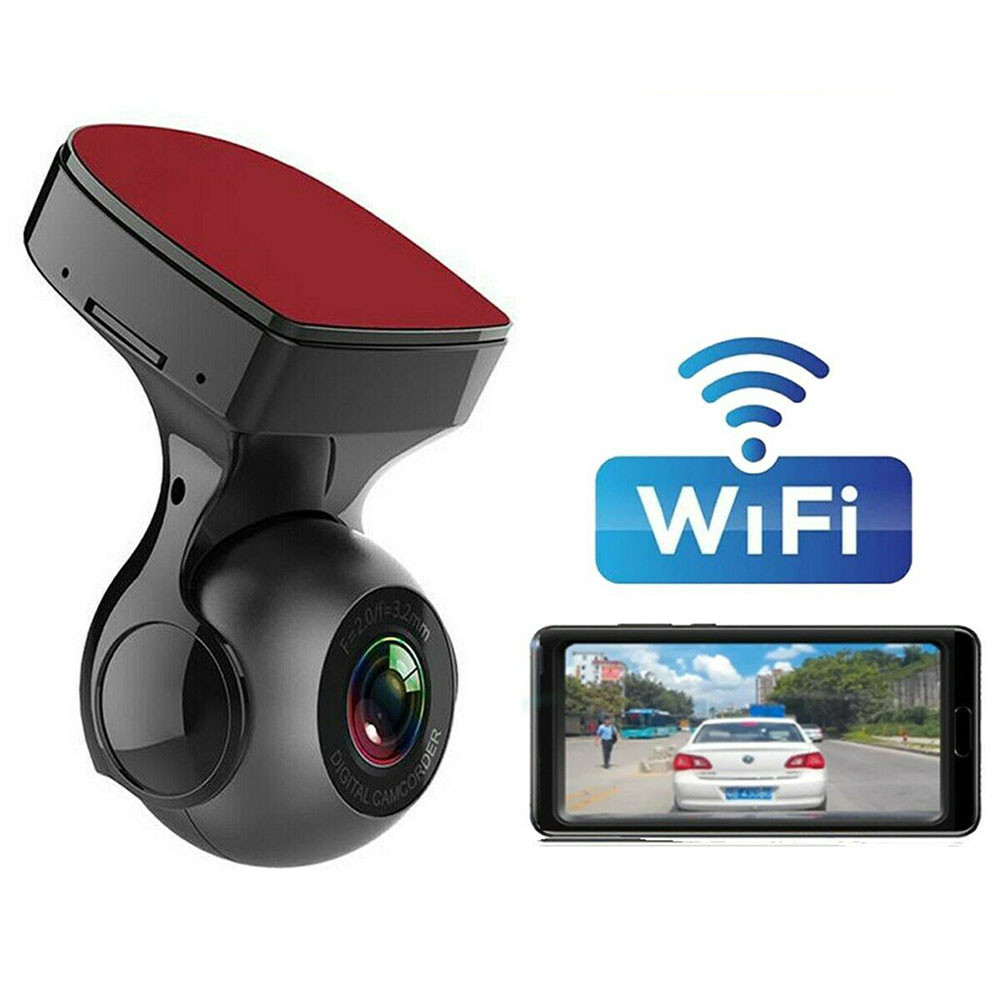 dashcam pour voiture - Angle de vision 170 degrés - Vision nocturne - Vidéo  FullHD 