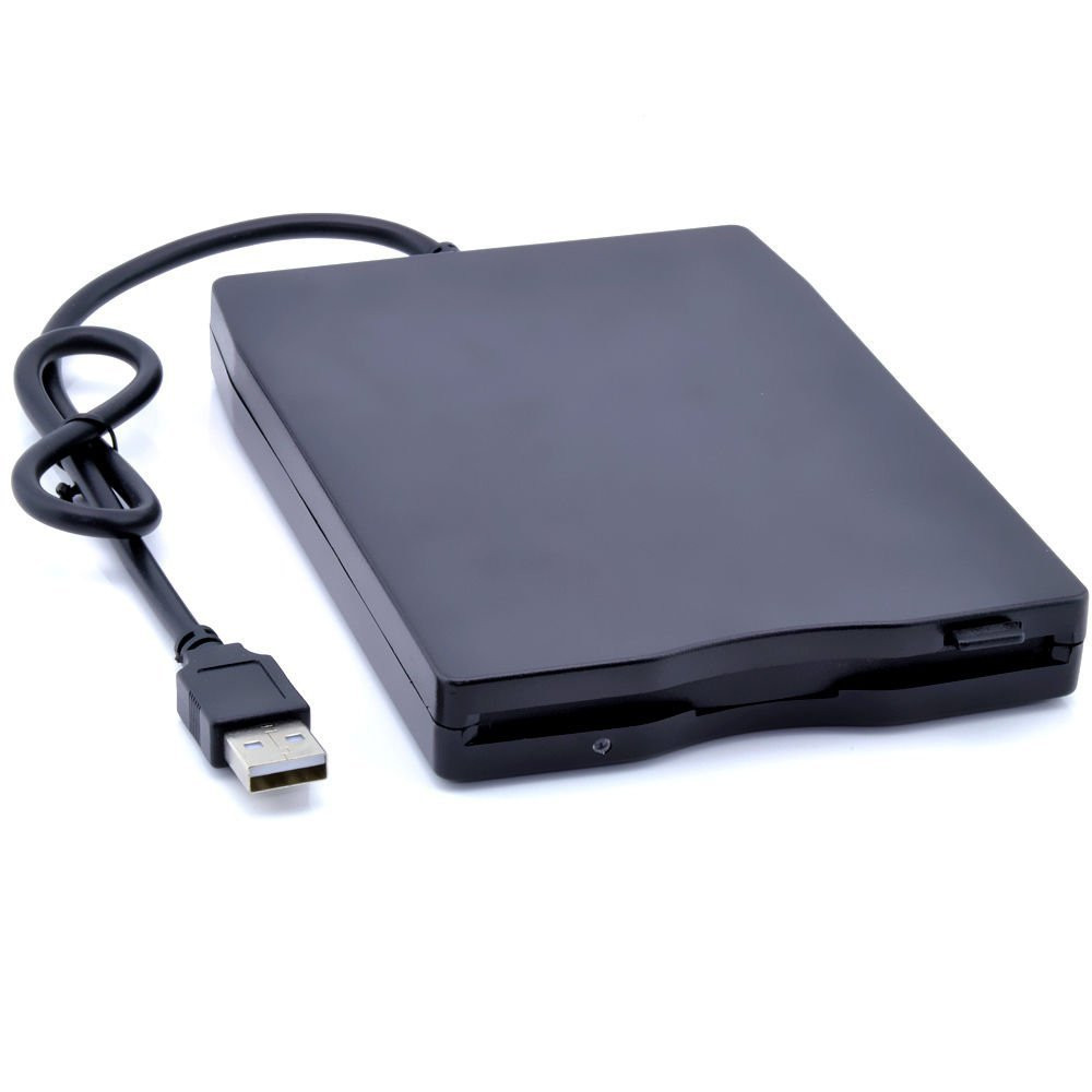 Lecteur de disquette externe USB 3.5 pouces USB 1.44 Mo externe et lecteur  pour PC Windows 2000 / XP / Vista / 7/8/10 Mac 8.6 ou supérieur noir