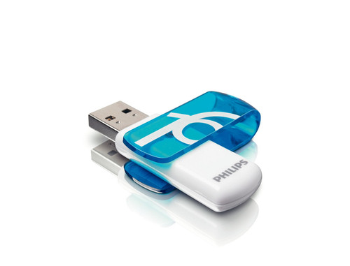 Clé USB 2.0 Philips Vivid Edition Ocean Blue 16Go sur