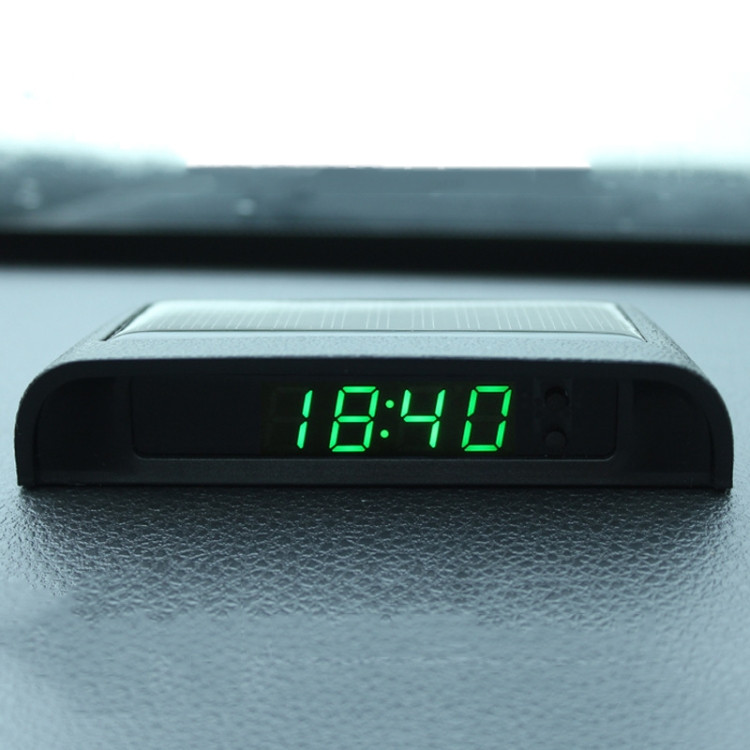 Horloge de voiture de nuit Solar Automobile Horloge électronique