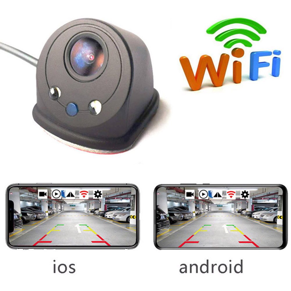 Acheter Caméra de recul sans fil HD WIFI caméra de recul pour véhicules de voiture  caméra de secours WiFi avec Vision nocturne