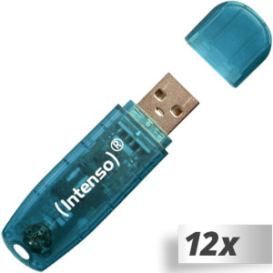 12x1 Intenso Rainbow Line 4GB USB Stick 2.0 305272-20