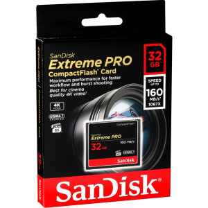 SanDisk Extreme Pro CF 32GB 160MB/s SDCFXPS-032G-X46 722696-20