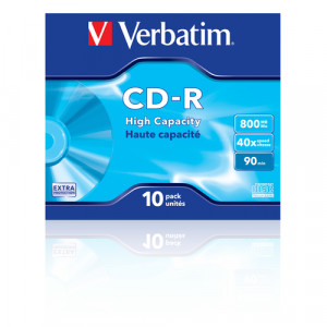 1x10 Verbatim CD-R 90 / 800MB JC 48x Speed, ExtraProtection 804802-20