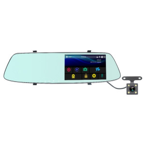 G705 5 pouces LCD tactile rétroviseur voiture enregistreur de voiture avec caméra séparée, 170 degrés de grand angle de vision, vidéo de boucle de soutien / détection de mouvement / G-Sensor / TF carte SH3320111-20