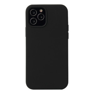 Couleur en silicone de couleur unie Case antichoc pour iPhone 13 Pro (Noir) SH603E481-20