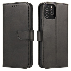 Calf Texture Boucle Horizontal Flip Cuir Toot avec porte-cartes et portefeuille pour iPhone 13 Pro (Noir) SH903B210-20