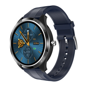 X3 1,3 pouce TFT Color Screen CELART SMART LATTER, SUPPORT DE SUJET DE CADE / CARDAT STYLE: Blue Silicone Watch Band (noir) SH201A517-20