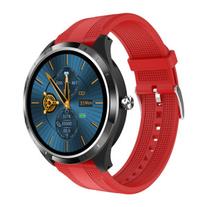 X3 1,3 pouce TFT Color Screen Toit Belt Smart Watch, Support ECG / Cadre Carente Surveillance, Style: Red Silicone Watch Band (noir) SH202A472-20