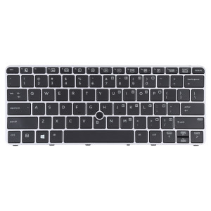 Pour clavier HP EliteBook 820 G3 US Version avec rétroéclairage et pointage (argent) SH702A106-20