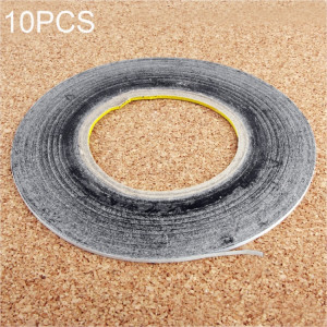 10 PCS 2mm Double Sided Adhesive Sticker Tape for Phone Touch Panel Repair, Length: 50m(Black) SH202A1801-20