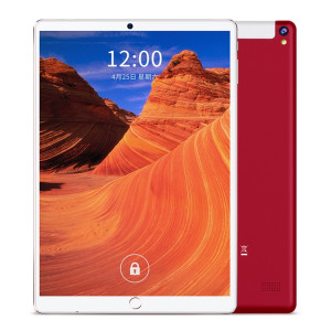 BDF P10 Tablette d'appel téléphonique 3G 10,1 pouces, 2 Go + 32 Go, Android 9.0 MTK6735 Quad Core, prise en charge double SIM, prise UE (rouge) SB001C975-20