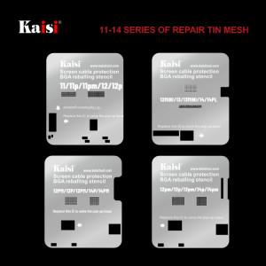 Kaisi LCD Screen IC BGA Reballing Pochoir pour iPhone 11 à 14 Pro Max SK67481587-20