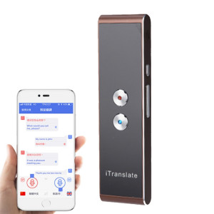 T8 Handheld Pocket Smart Traducteur de voix Traducteur de parole en temps réel avec double microphone, soutien 33 langues (or) SH087J1616-20